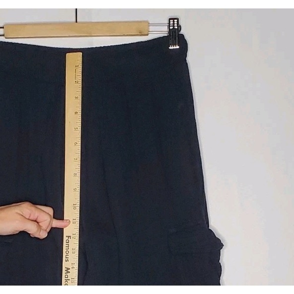 Aerie Wide Leg Cargo Pants Women XS Gauze Cotton Beachy Coastal Boho - Picture 7 of 10
